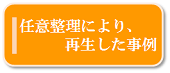 任意整理により、再生した事例